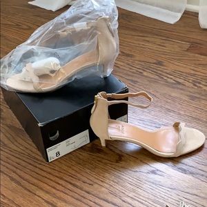 J Crew Strappy Scallop Kitten Heels